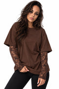 Oversized Layered Lace Top